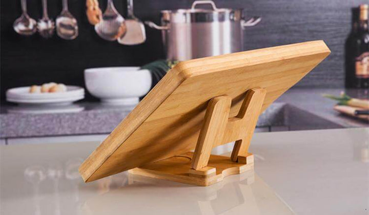 Lisslune | Cutting Board Foldable wooden pot lids holder