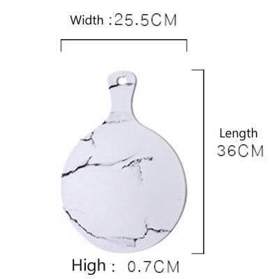 Lisslune | Luxury Ceramic Creative Marble Stripe Large Pizza Plate