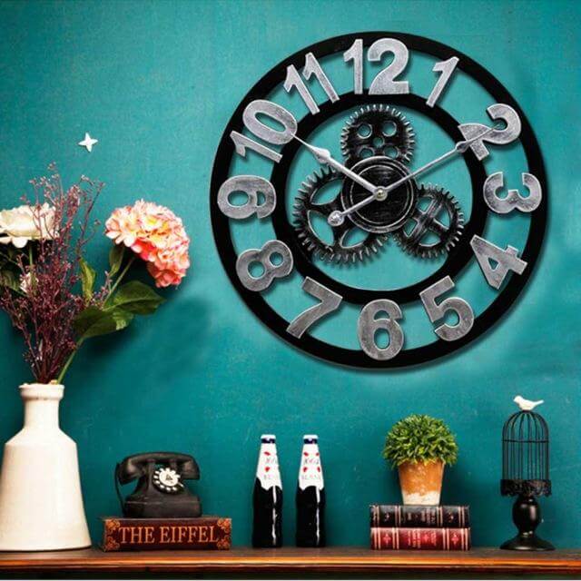 Lisslune | Handmade Oversized 3D Retro Decorative Wall Clock