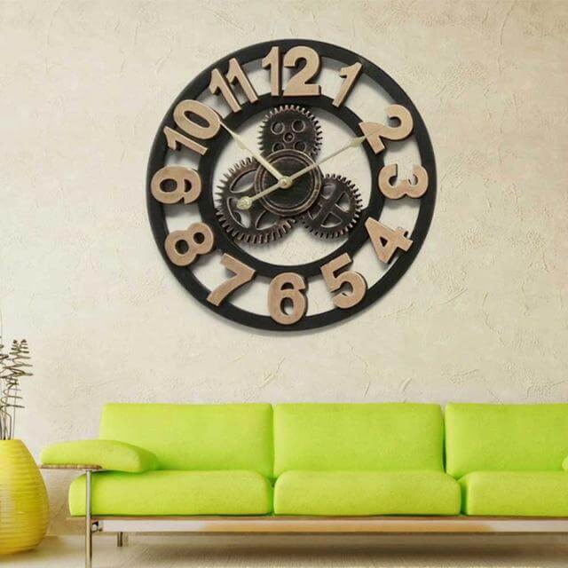 Lisslune | Handmade Oversized 3D Retro Decorative Wall Clock