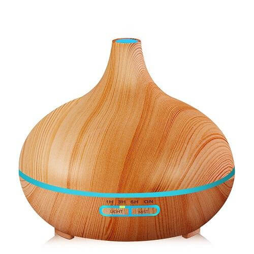 Lisslune | Wood Air Humidifier Essential Oil Diffuser Aroma Lamp