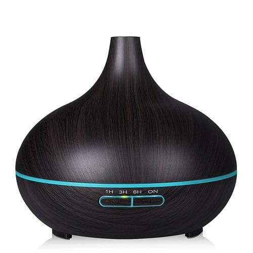Lisslune | Wood Air Humidifier Essential Oil Diffuser Aroma Lamp