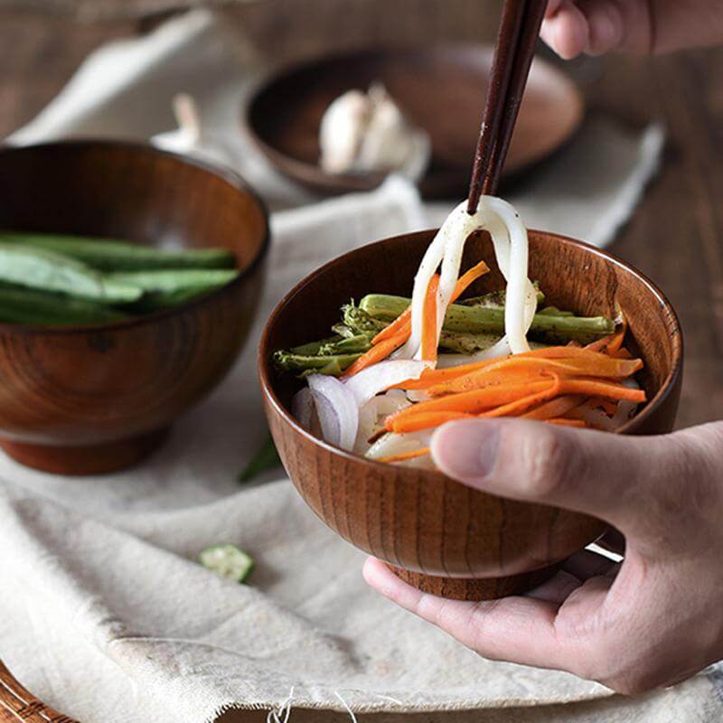 Lisslune | Japanese Style Wooden Bowl