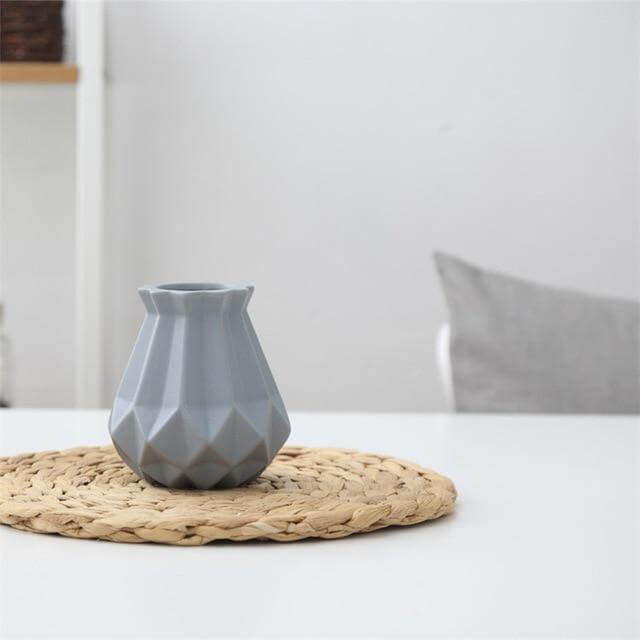 Lisslune | Modern Europe Brief Matt Diamond Porcelain Ceramic Vase