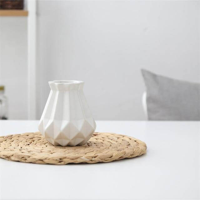 Lisslune | Modern Europe Brief Matt Diamond Porcelain Ceramic Vase