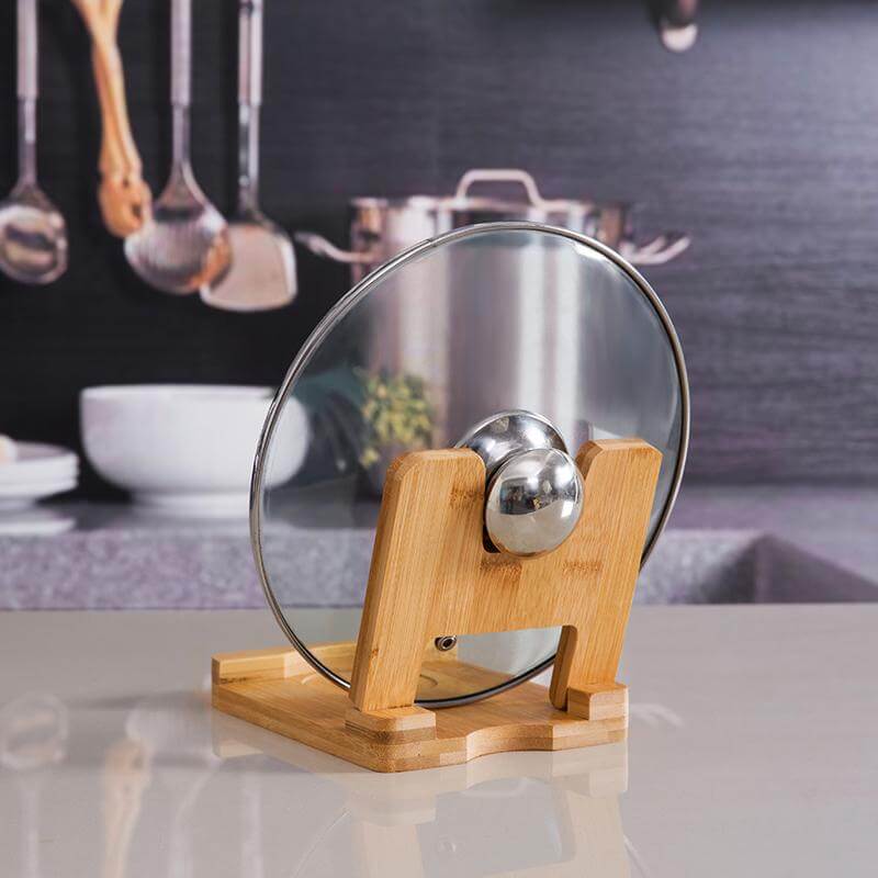 Lisslune | Cutting Board Foldable wooden pot lids holder