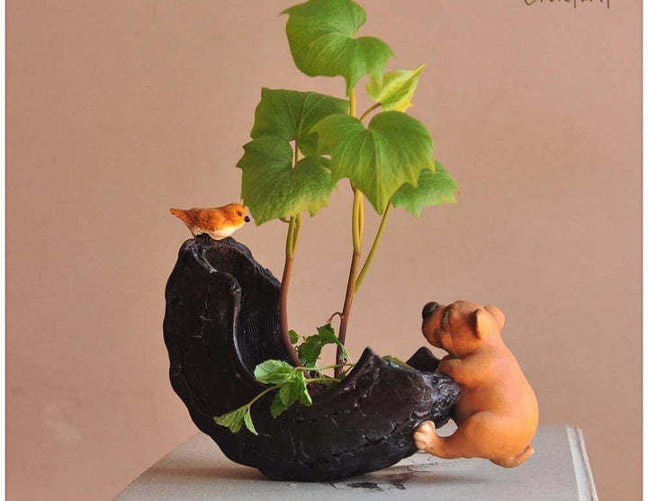 Lisslune | Cute Dog FlowerPot decoration