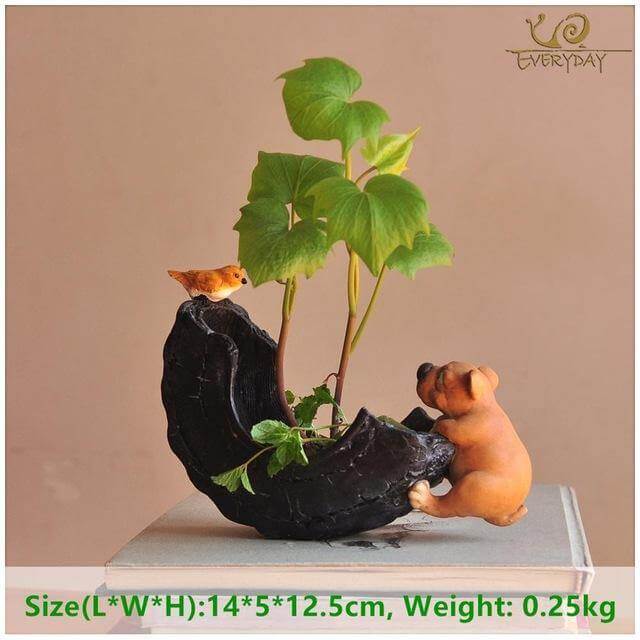 Lisslune | Cute Dog FlowerPot decoration