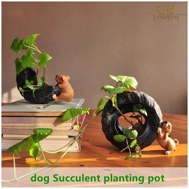 Lisslune | Cute Dog FlowerPot decoration