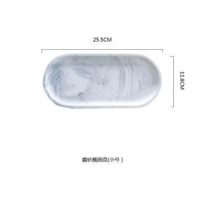 Lisslune | Top grade Oval Ceramic Food Plate