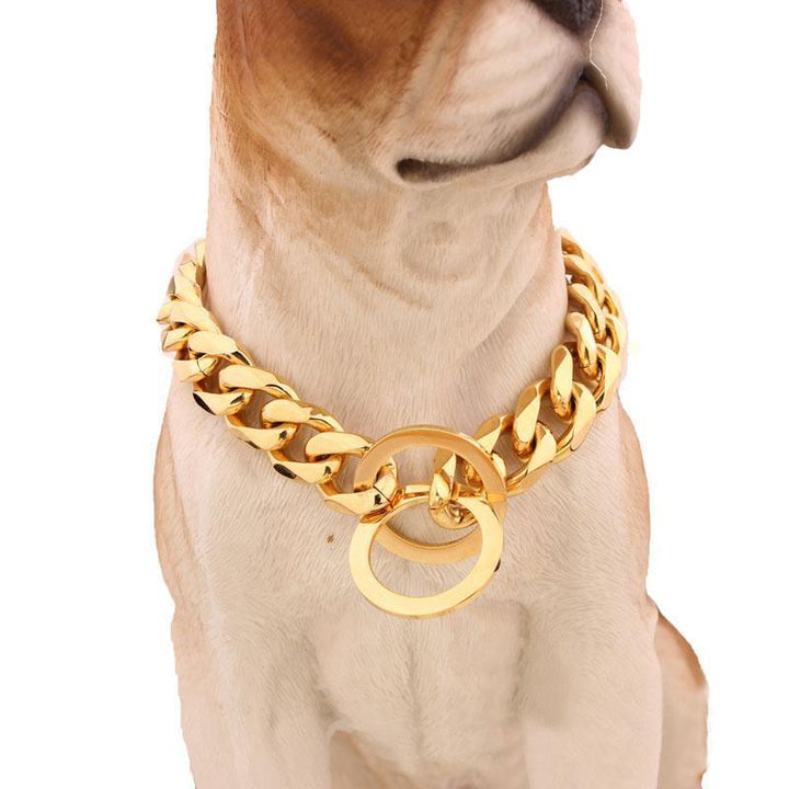 Lisslune | Big Hip Hop Chains Dog Collar 15mm