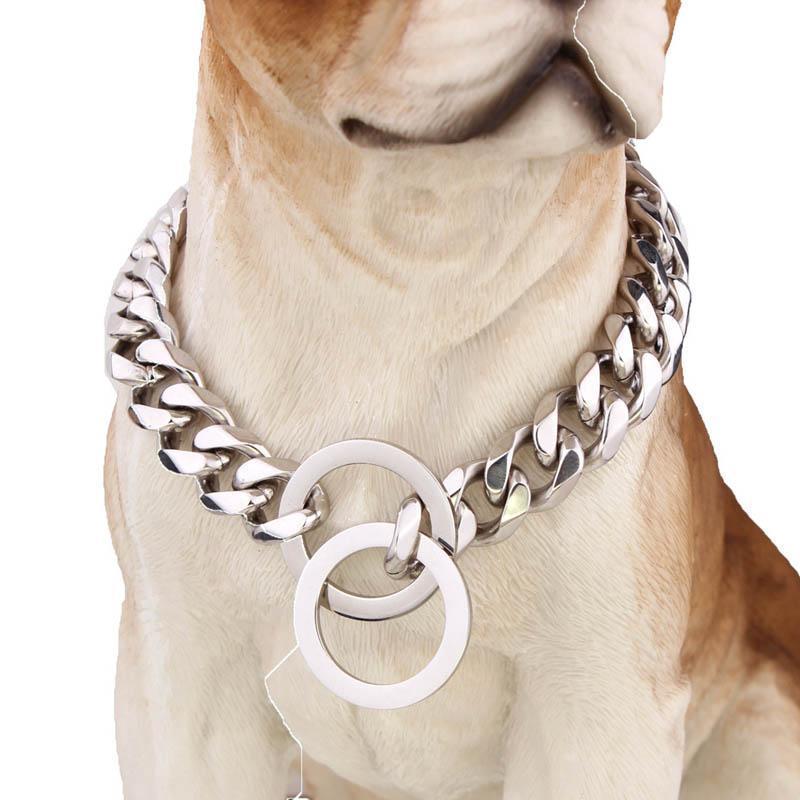 Lisslune | Big Hip Hop Chains Dog Collar 15mm