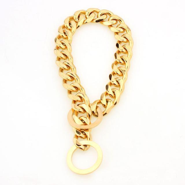 Lisslune | Big Hip Hop Chains Dog Collar 15mm