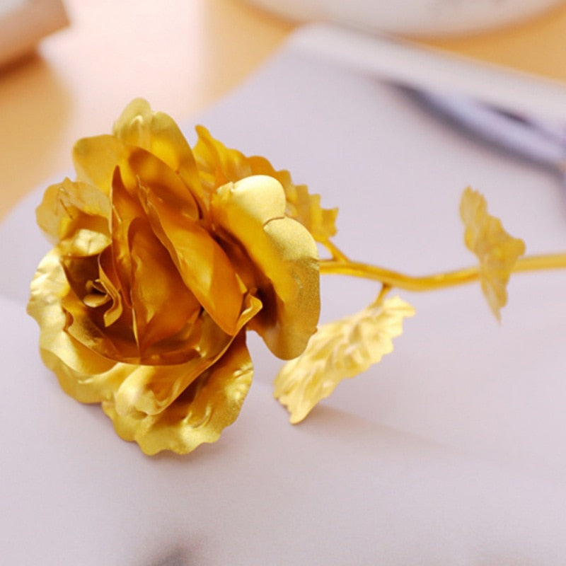 Lisslune | 24k gold-plated rose | Including certificate and luxurious gift box