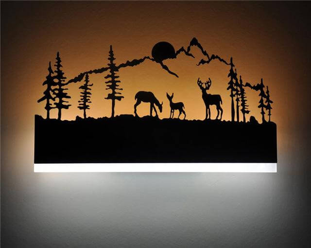 Lisslune | Black Acrylic Creative Modern Led Wall Lights
