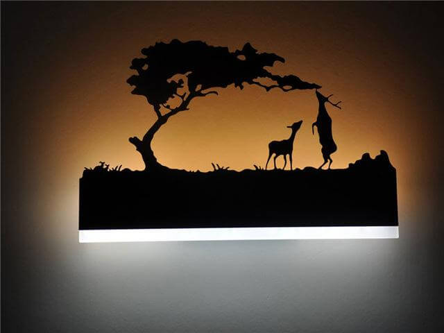 Lisslune | Black Acrylic Creative Modern Led Wall Lights