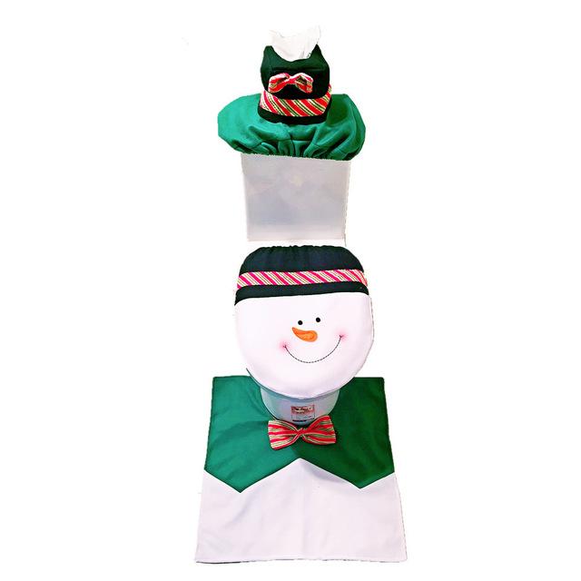 Lisslune | Christmas Toilet Seat Cover and Mat Set