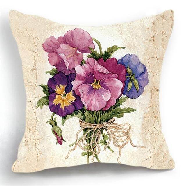 Lisslune | Luxury Flower Vase Cushion Cover Pillowcase