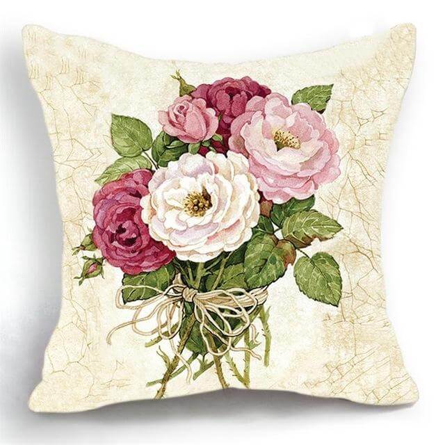 Lisslune | Luxury Flower Vase Cushion Cover Pillowcase