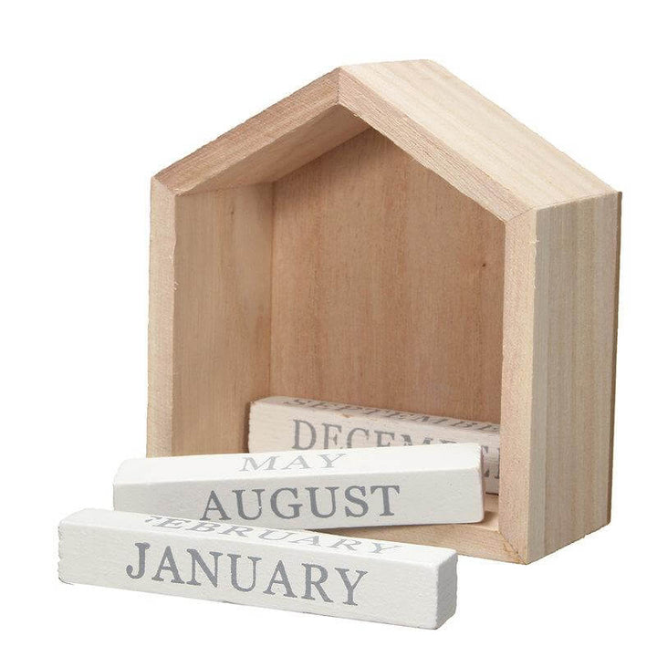 Lisslune | Wood Block Calendar Home Decoration