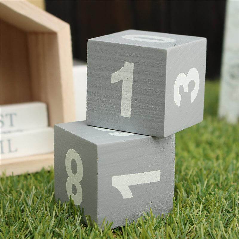 Lisslune | Wood Block Calendar Home Decoration