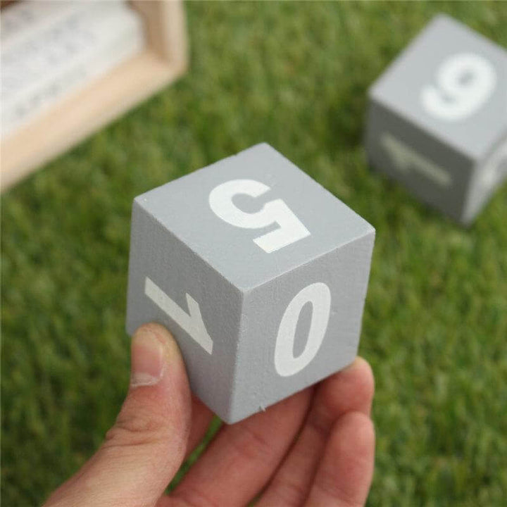 Lisslune | Wood Block Calendar Home Decoration