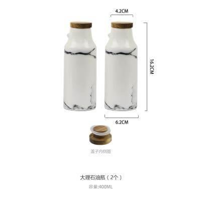 Lisslune | Ceramic Salt And Pepper Oil Bottle Set
