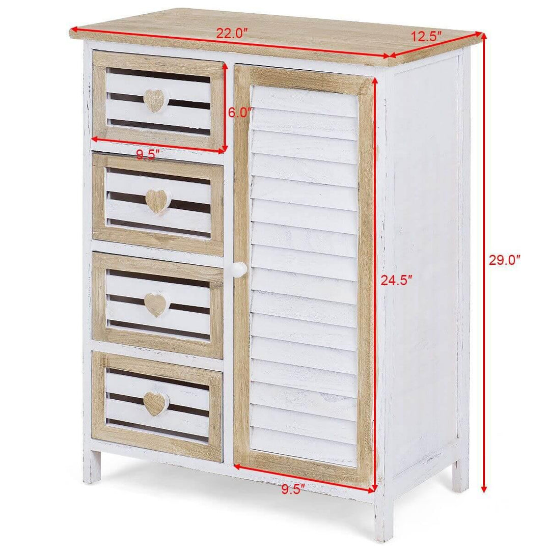 Lisslune | Stylish Wooden Free Standing Storage Cabinet