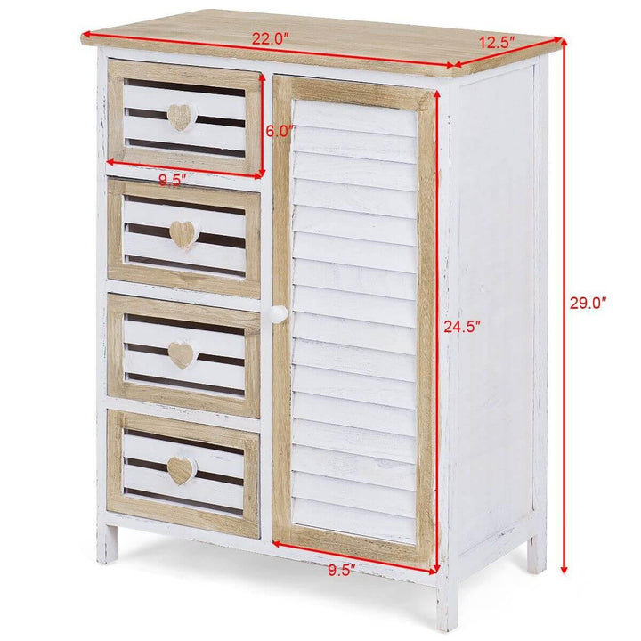 Lisslune | Stylish Wooden Free Standing Storage Cabinet