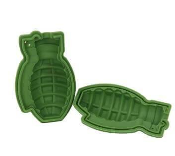 Lisslune | 3D Grenade Shape Ice Cube Mold Silicone Trays