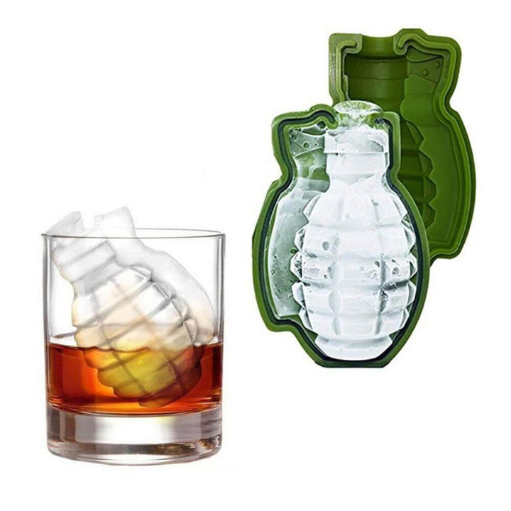 Lisslune | 3D Grenade Shape Ice Cube Mold Silicone Trays