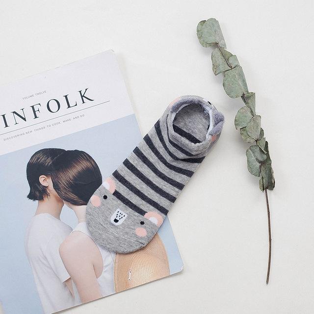 Lisslune | Cute sneaker socks with animal motif