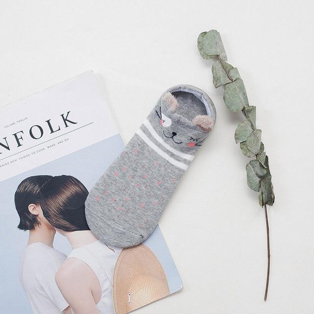 Lisslune | Cute sneaker socks with animal motif