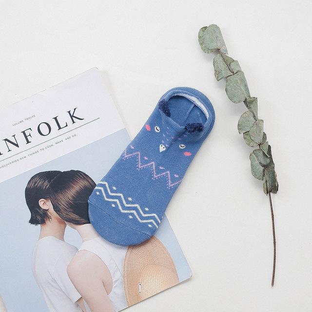 Lisslune | Cute sneaker socks with animal motif