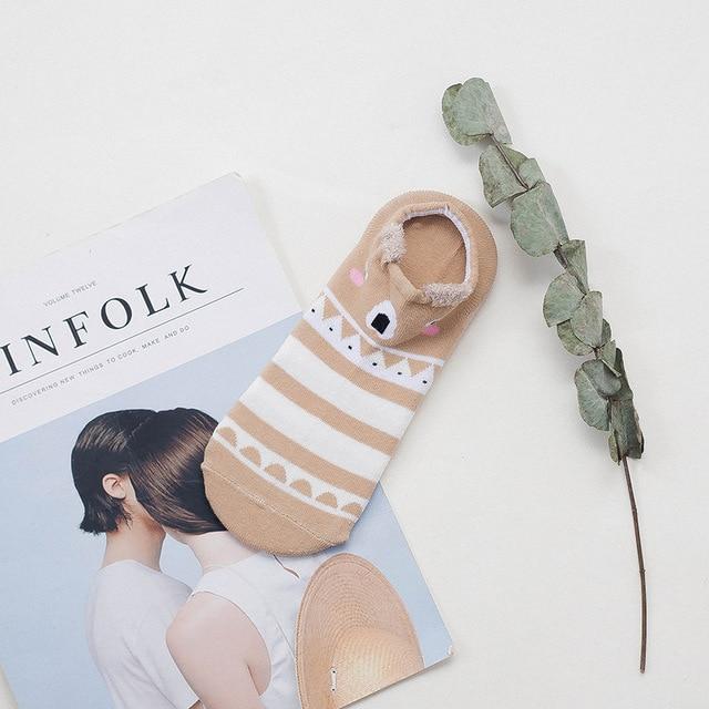 Lisslune | Cute sneaker socks with animal motif