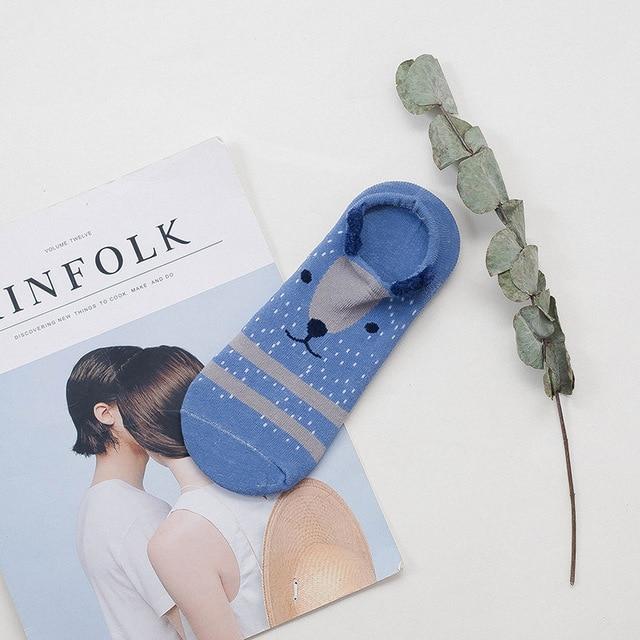 Lisslune | Cute sneaker socks with animal motif