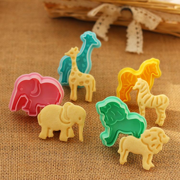 Lisslune | 3D African Wildlife Cookie Cutters Set
