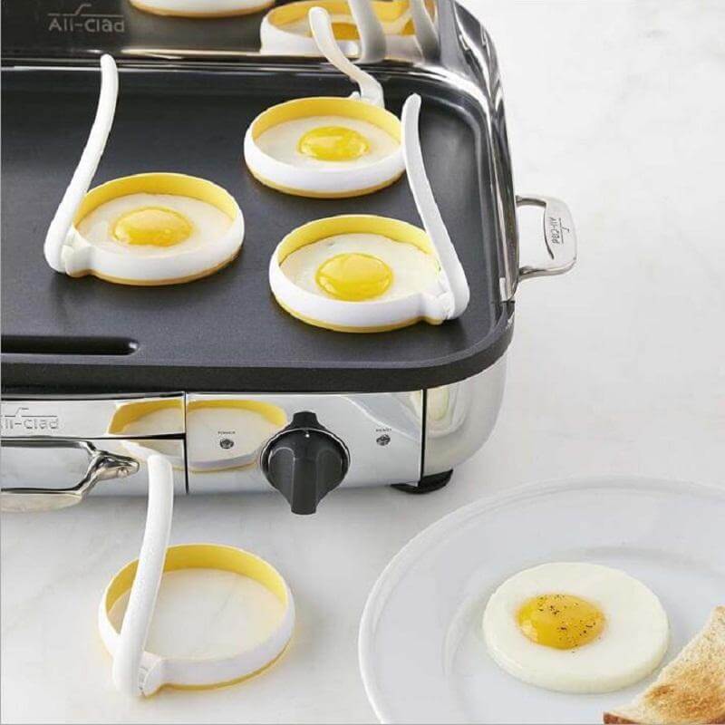 Lisslune | 2pcs/set Circle Shaped Fried Egg Mold Pancake Rings