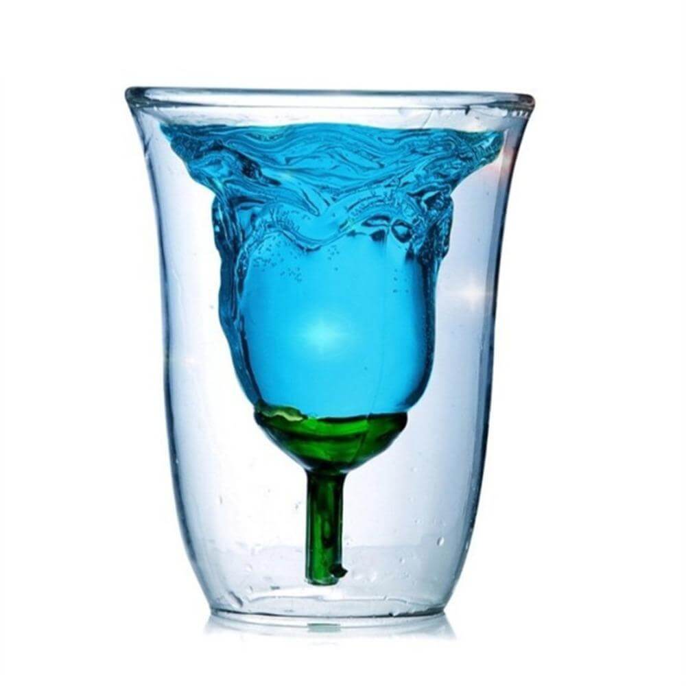 Lisslune | Flower Pattern Double-Layer Glass
