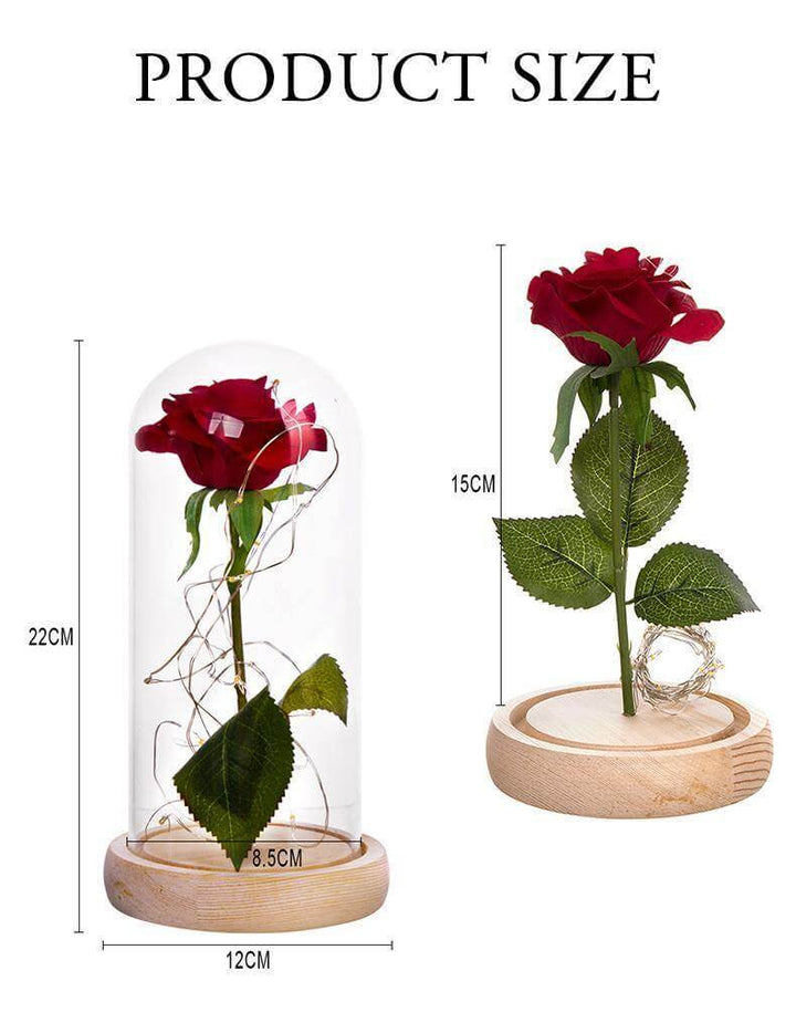 Lisslune | 1Pcs Beast Red Rose Flower Vase