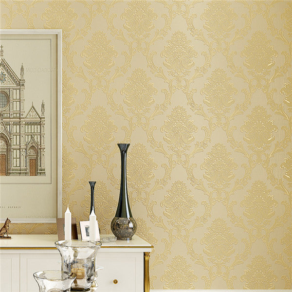 Lisslune | 3D Embossed Luxury Classic Wall Papers