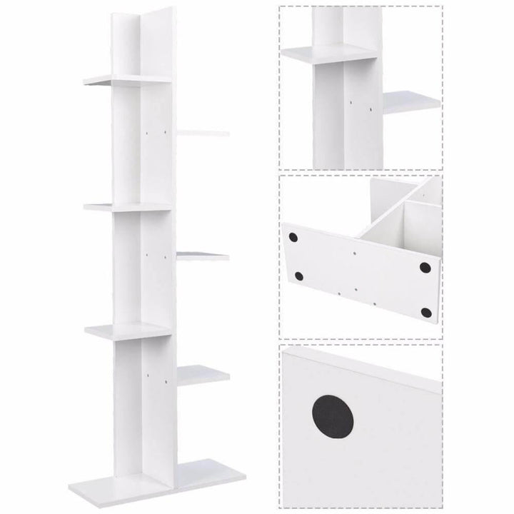 Lisslune | Wooden Modern Open Concept Bookcase with Shelves