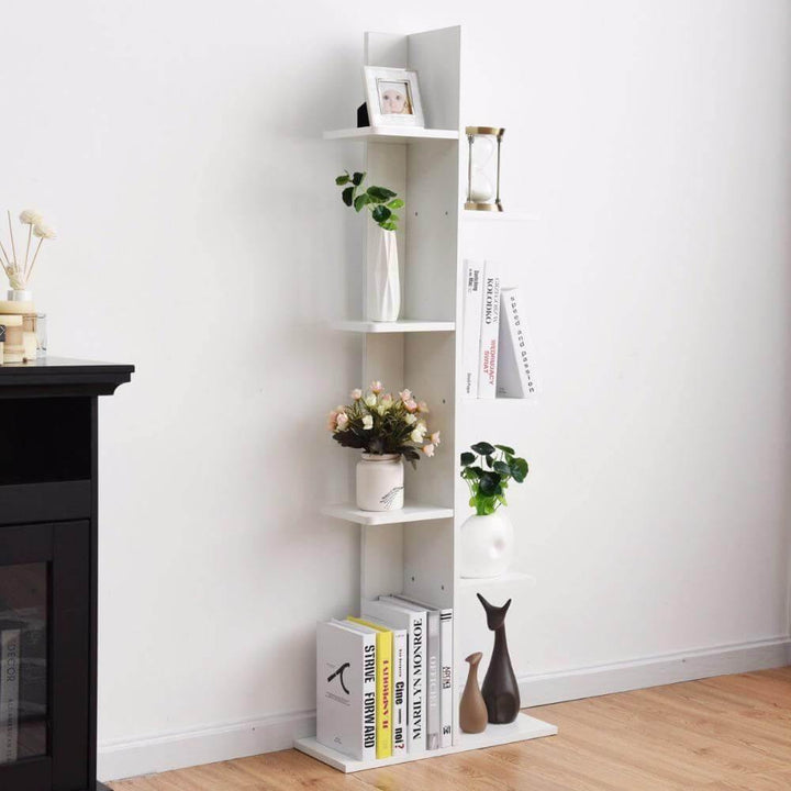 Lisslune | Wooden Modern Open Concept Bookcase with Shelves