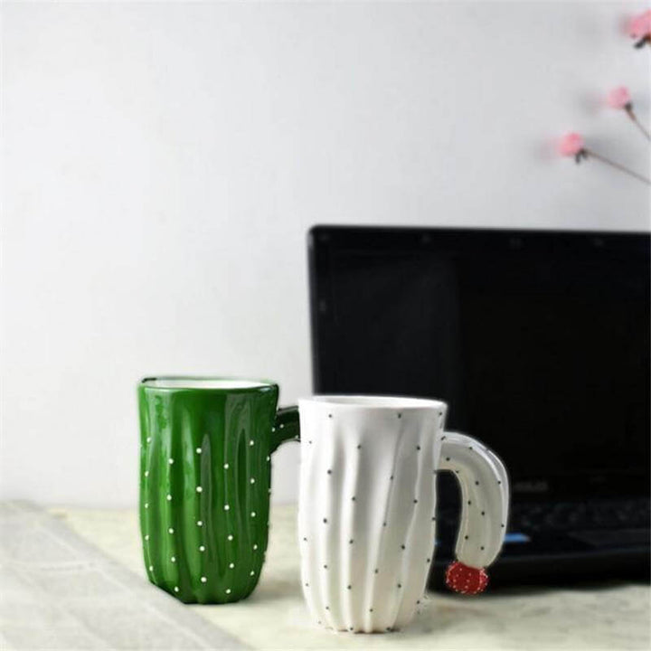 Lisslune | 3D Cactus Style Ceramic Coffee Mugs
