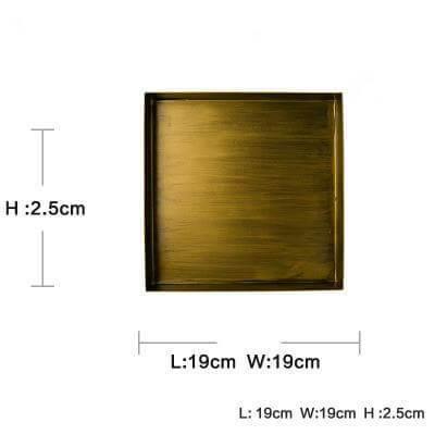 Lisslune | Luxury Gold Color Metal Serving Trays