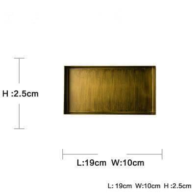 Lisslune | Luxury Gold Color Metal Serving Trays