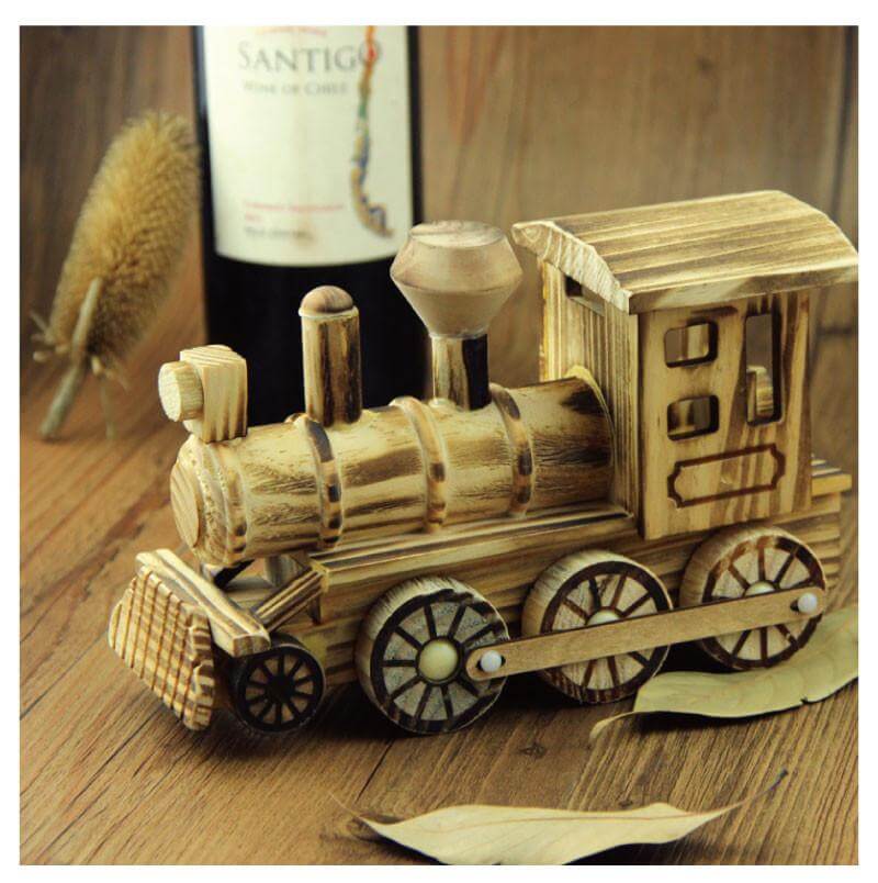 Lisslune | Handmade Handicrafts Wooden Locomotive