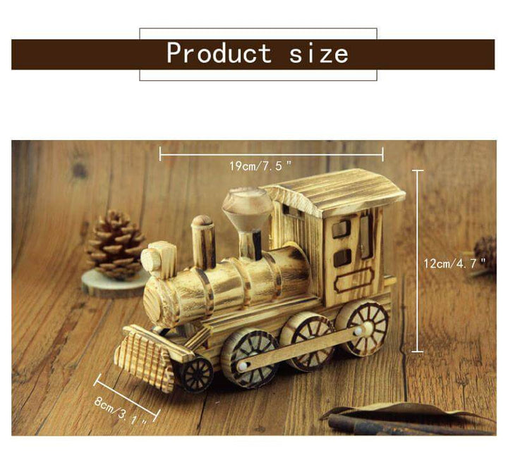 Lisslune | Handmade Handicrafts Wooden Locomotive