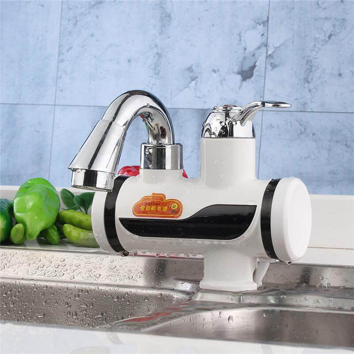 Lisslune | Mounted Plastics Deck White LED Digital Tankless Electric Instant Faucet
