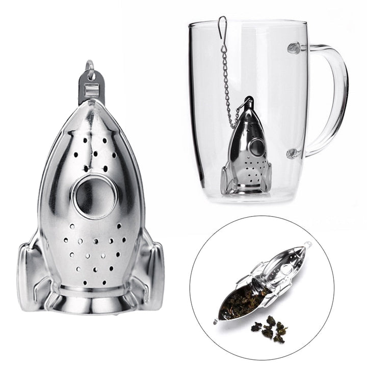 Lisslune | Stainless Steel Rocket Tea Filter Infuser